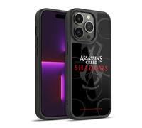 Head Case Designs Officially Licensed Assassin's Creed Red Logo Shadows Graphics Gel Armour Case [Military Grade Protection] Compatible With Apple iPhone 14 Pro
