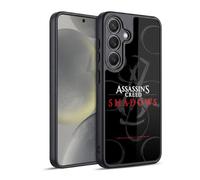 Head Case Designs Officially Licensed Assassin's Creed Red Logo Shadows Graphics Gel Armour Case [Military Grade Protection] Compatible With Samsung Galaxy S24 5G