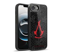 Head Case Designs Officially Licensed Assassin's Creed Red Logotype Shadows Graphics Gel Armour Case [Military Grade Protection] Compatible With Apple iPhone 16e / iPhone 17e