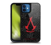 Head Case Designs Officially Licensed Assassin's Creed Red Logotype Shadows Graphics Gel Armour Case [Military Grade Protection] Compatible With Apple iPhone 12 / iPhone 12 Pro