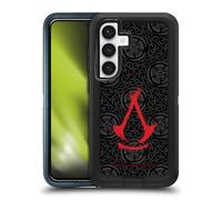 Head Case Designs Officially Licensed Assassin's Creed Red Logotype Shadows Graphics Ultra-Armoured Shockproof Case [Military Grade Protection] Compatible With Samsung Galaxy S24 5G