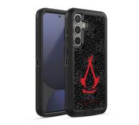 Head Case Designs Officially Licensed Assassin's Creed Red Logotype Shadows Graphics Ultra-Armoured Shockproof Case [Military Grade Protection] Compatible With Samsung Galaxy S24 FE