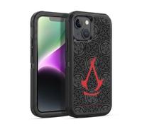 Head Case Designs Officially Licensed Assassin's Creed Red Logotype Shadows Graphics Ultra-Armoured Shockproof Case [Military Grade Protection] Compatible With Apple iPhone 14