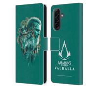 Head Case Designs Officially Licensed Assassin's Creed Volva Valhalla Compositions And Patterns Leather Wallet Case Compatible With Samsung Galaxy A17 4G / 5G