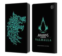 Head Case Designs Officially Licensed Assassin's Creed Wolf Valhalla Compositions And Patterns Leather Wallet Case Compatible With Amazon Fire 7 2022