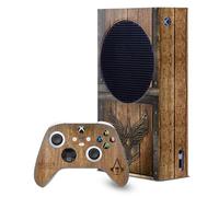 Head Case Designs Officially Licensed Assassin's Creed Wood And Metal Chest Black Flag Graphics Game Console Wrap and Controller Skin Compatible With Xbox Series S Console & Controller Bundle