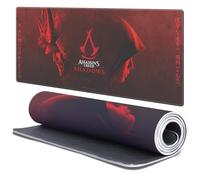 Head Case Designs Officially Licensed Assassin's Creed Yasuke And Naoe Shadows Graphics 37.4 x 15.75 x 0.16 inches (900 x 400 mm) - XL Gaming Office Desk PC Keyboard Mouse Mat Pad