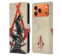 Head Case Designs Officially Licensed Assassin's Creed Yasuke And Naoe Shadows Graphics Leather Wallet Case Compatible With Apple iPhone 17 Pro Max