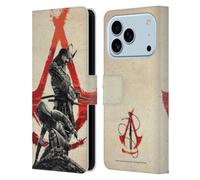 Head Case Designs Officially Licensed Assassin's Creed Yasuke And Naoe Shadows Graphics Leather Wallet Case Compatible With Apple iPhone 17 Pro