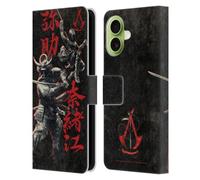 Head Case Designs Officially Licensed Assassin's Creed Yasuke Naoe Kanji Shadows Graphics Leather Wallet Case Compatible With Apple iPhone 17