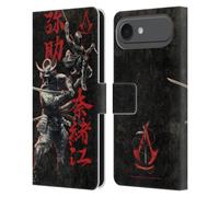 Head Case Designs Officially Licensed Assassin's Creed Yasuke Naoe Kanji Shadows Graphics Leather Wallet Case Compatible With Apple iPhone 17 Air