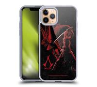 Head Case Designs Officially Licensed Assassin's Creed Yasuke Naoe Red Shadows Graphics Gel Case [Military Grade Protection] Compatible with Apple iPhone 11 Pro and Compatible with MagSafe