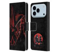 Head Case Designs Officially Licensed Assassin's Creed Yasuke Naoe Red Shadows Graphics Leather Wallet Case Compatible With Apple iPhone 17 Pro