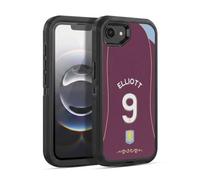 Head Case Designs Officially Licensed Aston Villa FC Harvey Elliott 2025/26 Players Home Kit 2nd Group Ultra-Armoured Shockproof Case [Military Grade] Compatible With Apple iPhone 16e / iPhone 17e