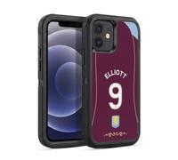 Head Case Designs Officially Licensed Aston Villa FC Harvey Elliott 2025/26 Players Home Kit 2nd Group Ultra-Armoured Shockproof Case [Military Grade] Compatible With Apple iPhone 12 / iPhone 12 Pro