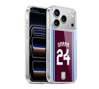 Head Case Designs Officially Licensed Aston Villa Football Club Amadou Onana 2024/25 Crest Player Kit Gel Case [Military Grade] Compatible with Apple iPhone 17 Pro and Compatible with MagSafe