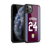 Head Case Designs Officially Licensed Aston Villa Football Club Amadou Onana 2024/25 Crest Player Kit Gel Armour Case [Military Grade Protection] Compatible With Apple iPhone 11 Pro Max