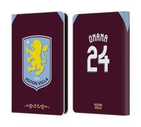 Head Case Designs Officially Licensed Aston Villa Football Club Amadou Onana 2025/26 Players Home Kit Leather Wallet Case Compatible With Amazon Kindle 11th Gen (2024)