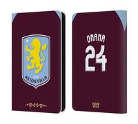 Head Case Designs Officially Licensed Aston Villa Football Club Amadou Onana 2025/26 Players Home Kit Leather Wallet Case Compatible With Kindle Paperwhite 5 (2021)