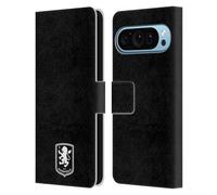 Head Case Designs Officially Licensed Aston Villa Football Club Black 2024 Crest Designs Leather Book Wallet Case Cover Compatible With Google Pixel 9 / Pixel 9 Pro