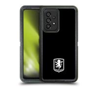 Head Case Designs Officially Licensed Aston Villa Football Club Black 2024 Crest Designs Ultra-Armoured Shockproof Case [Military Grade Protection] Compatible With Samsung Galaxy A53 5G (2022)