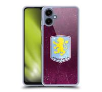 Head Case Designs Officially Licensed Aston Villa Football Club Distress 2024 Crest Designs Gel Case [Military Grade Protection] Compatible With Samsung Galaxy A06 4G