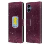 Head Case Designs Officially Licensed Aston Villa Football Club Distress 2024 Crest Designs Leather Book Wallet Case Cover Compatible With Samsung Galaxy A06 4G