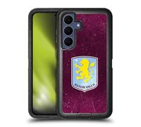Head Case Designs Officially Licensed Aston Villa Football Club Distress 2024 Crest Designs Ultra-Armoured Shockproof Case [Military Grade Protection] Compatible With Samsung Galaxy S25 FE