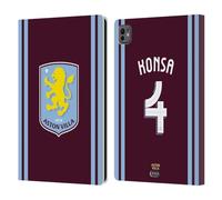 Head Case Designs Officially Licensed Aston Villa Football Club Ezri Konsa 2024/25 Crest Player Kit Leather Wallet Case Compatible With Apple iPad Pro 11 M4/M5 2024/2025