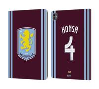 Head Case Designs Officially Licensed Aston Villa Football Club Ezri Konsa 2024/25 Crest Player Kit Leather Book Wallet Case Cover Compatible With Apple iPad Pro 13 M4 2024