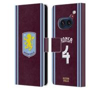 Head Case Designs Officially Licensed Aston Villa Football Club Ezri Konsa 2024/25 Crest Player Kit Leather Book Wallet Case Cover Compatible With Nothing Phone (2a)