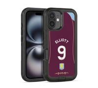 Head Case Designs Officially Licensed Aston Villa Football Club Harvey Elliott 2025/26 Players Home Kit 2nd Group Ultra-Armoured Shockproof Case [Military Grade] Compatible With Apple iPhone 16