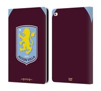 Head Case Designs Officially Licensed Aston Villa Football Club Home 2025/26 Crest Kit Leather Wallet Case Compatible With Apple iPad Air 2 (2014)