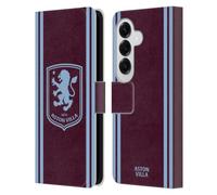 Head Case Designs Officially Licensed Aston Villa Football Club Home 2026/27 Crest Kit Leather Wallet Case Compatible With Samsung Galaxy S26