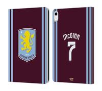 Head Case Designs Officially Licensed Aston Villa Football Club John McGinn 2024/25 Crest Player Kit Leather Book Wallet Case Cover Compatible With Apple iPad 10.9 (2022)