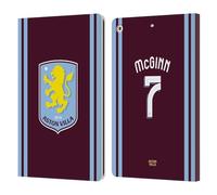 Head Case Designs Officially Licensed Aston Villa Football Club John McGinn 2024/25 Crest Player Kit Leather Book Wallet Case Cover Compatible With Apple iPad 10.2 2019/2020/2021
