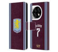 Head Case Designs Officially Licensed Aston Villa Football Club John McGinn 2024/25 Crest Player Kit Leather Book Wallet Case Cover Compatible With OnePlus Ace 3 5G