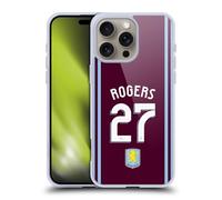 Head Case Designs Officially Licensed Aston Villa Football Club Morgan Rogers 2024/25 Crest Player Kit Gel Case [Military Grade Protection] Compatible With Apple iPhone 16 Pro Max