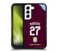 Head Case Designs Officially Licensed Aston Villa Football Club Morgan Rogers 2025/26 Players Home Kit Ultra-Armoured Shockproof Case [Military Grade Protection] Compatible With Samsung Galaxy S22 5G