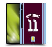 Head Case Designs Officially Licensed Aston Villa Football Club Ollie Watkins 2024/25 Crest Player Kit Gel Case [Military Grade Protection] Compatible With Samsung Galaxy Tab S8 Ultra