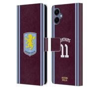 Head Case Designs Officially Licensed Aston Villa Football Club Ollie Watkins 2024/25 Crest Player Kit Leather Book Wallet Case Cover Compatible With Samsung Galaxy A06 4G