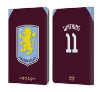 Head Case Designs Officially Licensed Aston Villa Football Club Ollie Watkins 2025/26 Players Home Kit Leather Wallet Case Compatible With Kindle Paperwhite 1/2 / 3