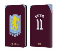 Head Case Designs Officially Licensed Aston Villa Football Club Ollie Watkins 2025/26 Players Home Kit Leather Wallet Case Compatible With Kindle Paperwhite 5 (2021)