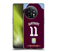 Head Case Designs Officially Licensed Aston Villa Football Club Ollie Watkins 2025/26 Players Home Kit Gel Case [Military Grade Protection] Compatible With OnePlus 11 5G