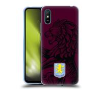 Head Case Designs Officially Licensed Aston Villa Football Club Oversized 2024 Crest Designs Gel Case [Military Grade Protection] Compatible With Xiaomi Redmi 9A / Redmi 9AT
