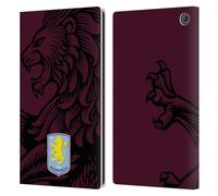 Head Case Designs Officially Licensed Aston Villa Football Club Oversized 2024 Crest Designs Leather Book Wallet Case Cover Compatible With Amazon Fire Max 11 2023