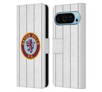 Head Case Designs Officially Licensed Aston Villa Football Club Retro 1982 2024 Crest Designs Leather Book Wallet Case Cover Compatible With Google Pixel 9 / Pixel 9 Pro