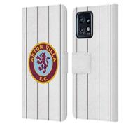 Head Case Designs Officially Licensed Aston Villa Football Club Retro 1982 2024 Crest Designs Leather Book Wallet Case Cover Compatible With Moto Edge 40 Pro/Plus 2023