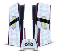 Head Case Designs Officially Licensed Aston Villa Football Club Third 2026/27 Crest Kit Vinyl Gaming Skin Decal Compatible With Sony PlayStation 5 PS5 Pro Disc Edition Console & DualSense Controller