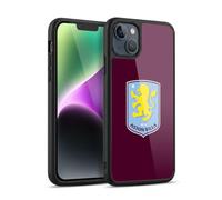 Head Case Designs Officially Licensed Aston Villa Football Club Villa Claret 2024 Crest Designs Gel Armour Case [Military Grade Protection] Compatible With Apple iPhone 14 Plus